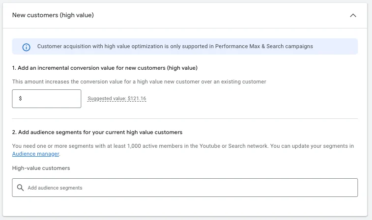 google ads updates 2025 - performance max high value mode