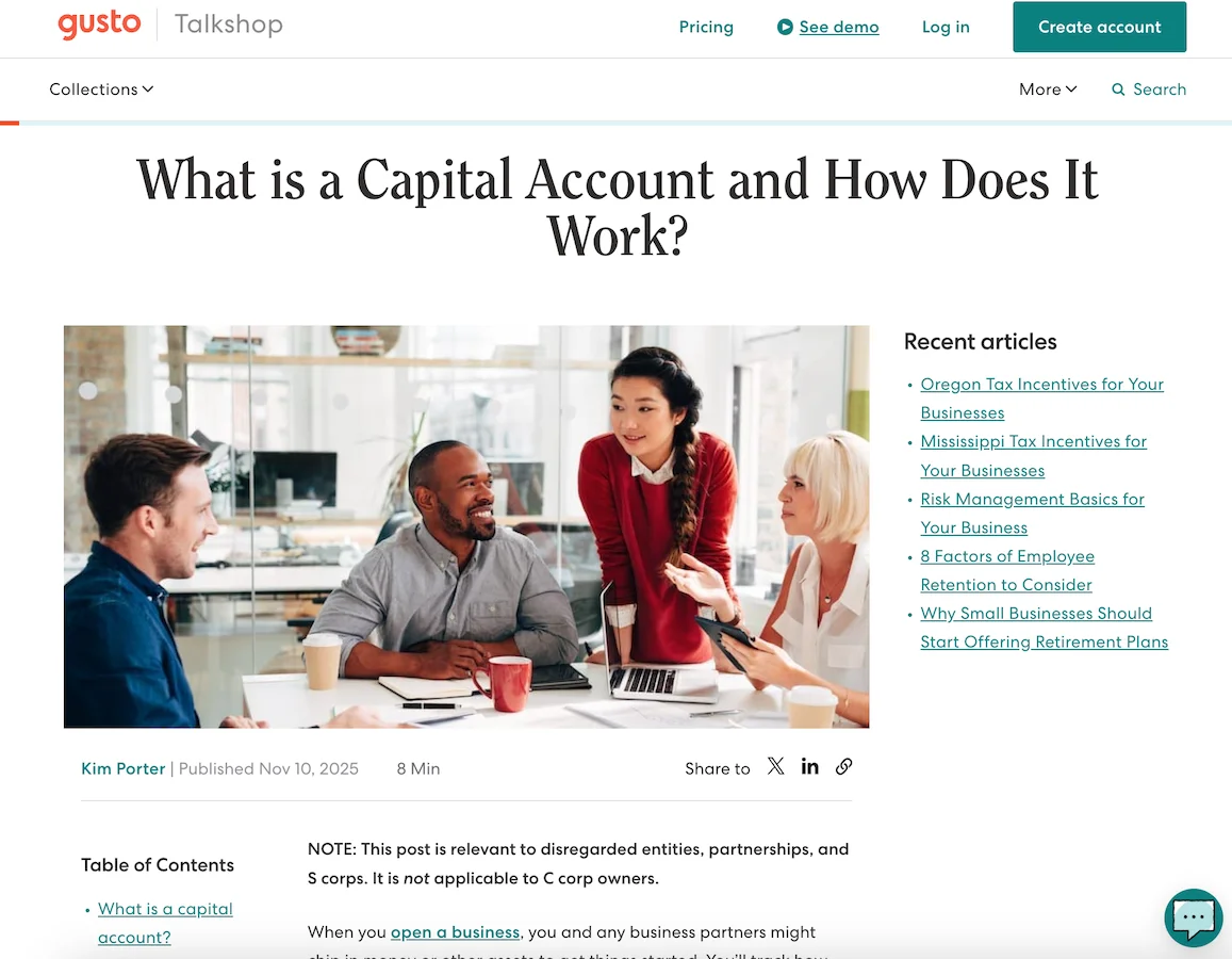 ai intro example from gusto with audience information