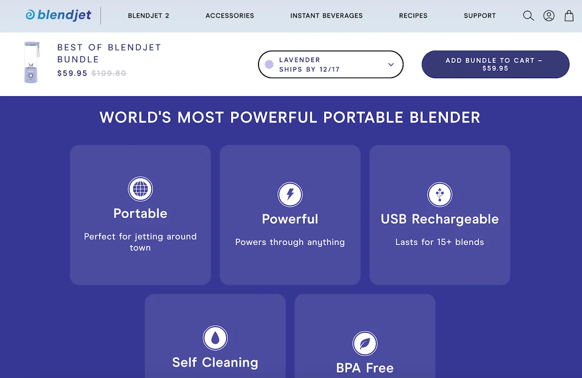 blendjet product info