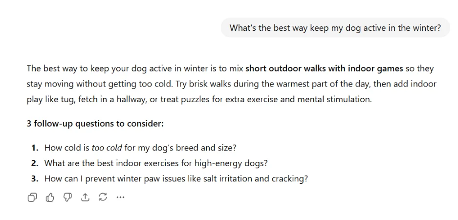 Content marketing trends - ChatGPT session.