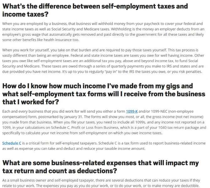 Content marketing trends - Blog post with long H2s.