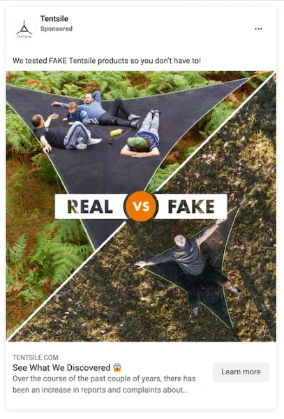 Facebook ads trends - Image example on Meta ads.