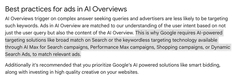 google ads trends - ai overviews best practices
