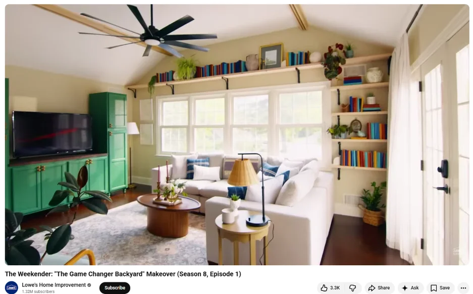 Video marketing trends 2026 - Video series from Lowes.