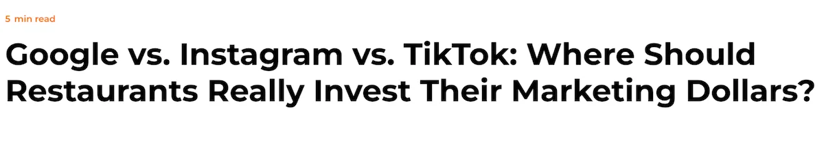 comparison formula headline example