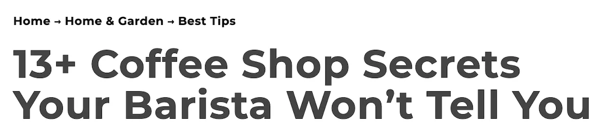 insider secret headline formula example