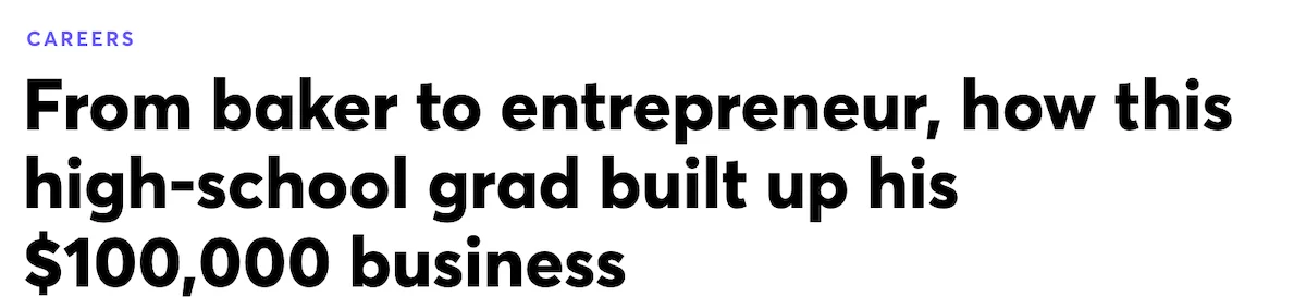 success story headline formula example