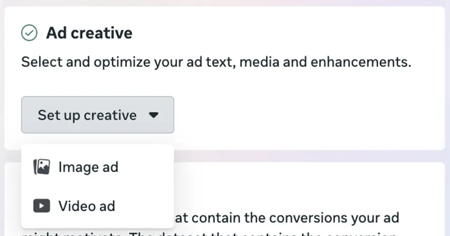 facebook video ads - step 1
