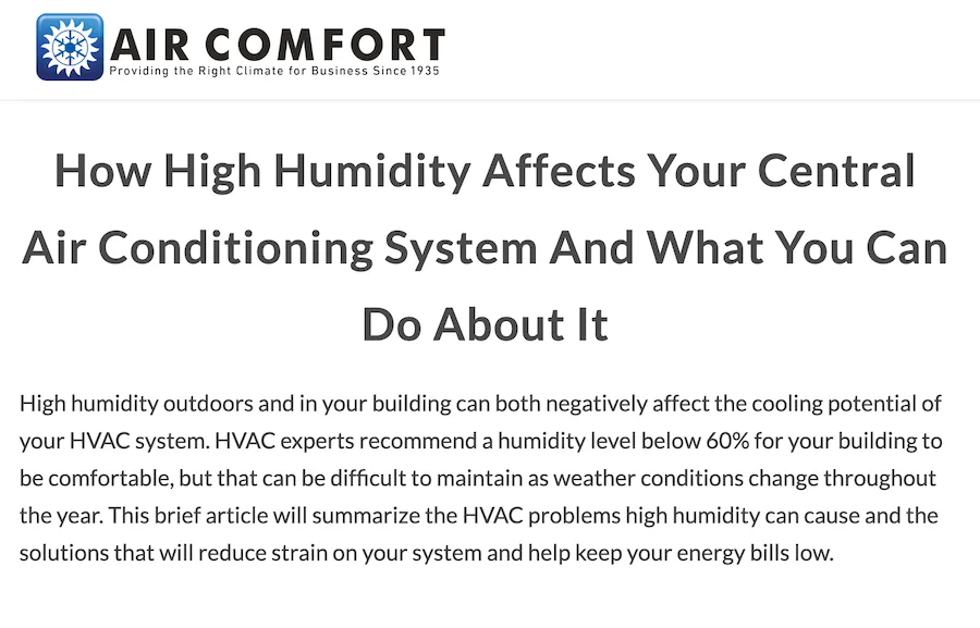 blog post example with specific guidance that ai would pull into ai overview