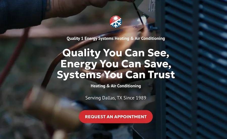 feature benefits copywriting example from hvac company