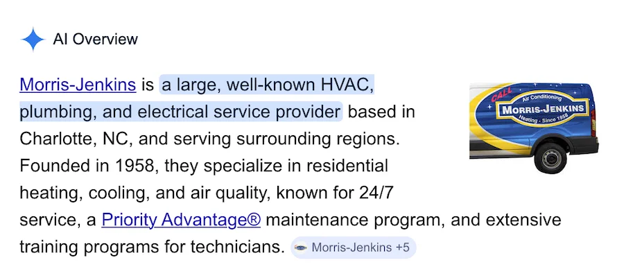 morris jenkins ai overview description