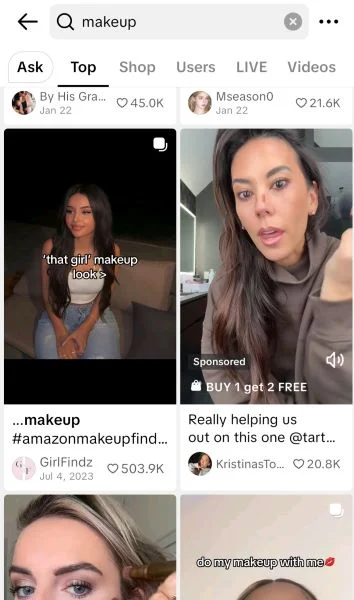 TikTok ads cost - TikTok search ads