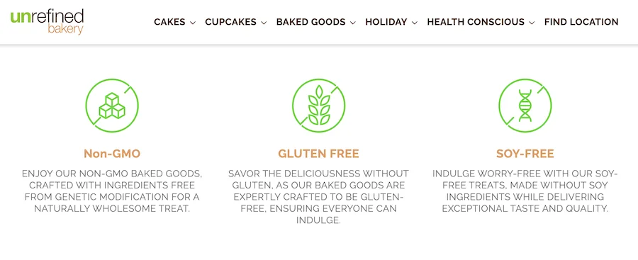 unrefined bakery ingredients they avoid