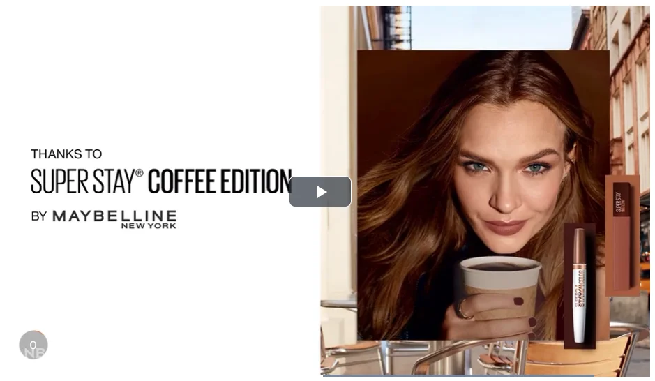 OTT advertising examples - Maybelline ad