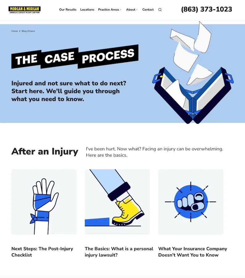 morgan and morgan case process content example