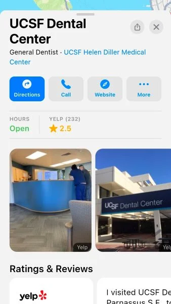Apple Maps ads - business listing on Apple Maps