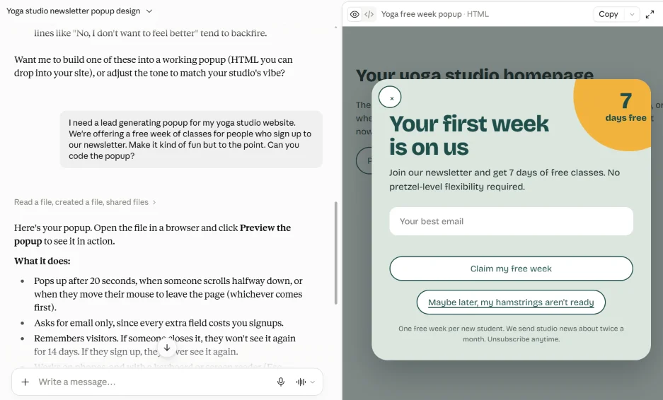 Vibe coding best practices - calendar app