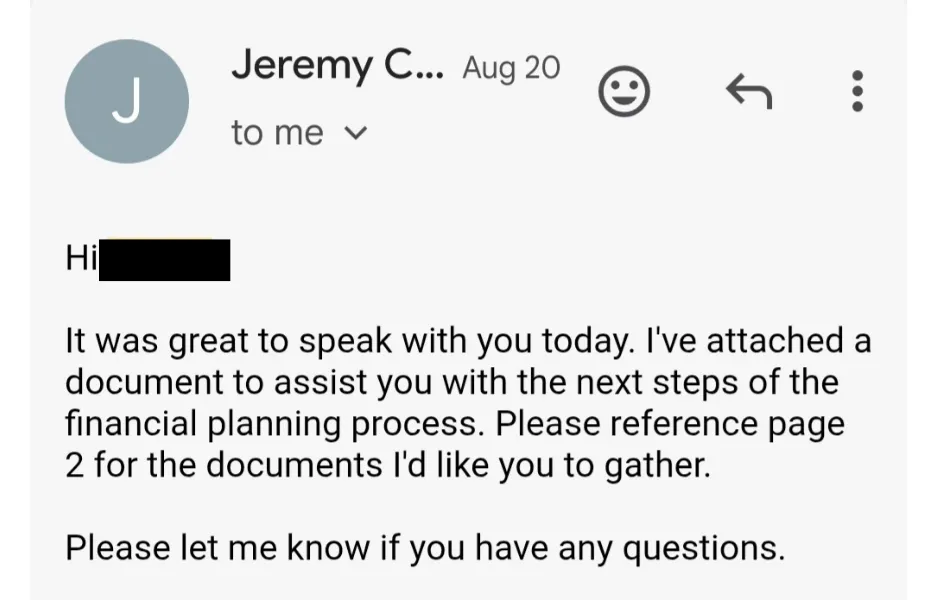 lead follow up - personalize
